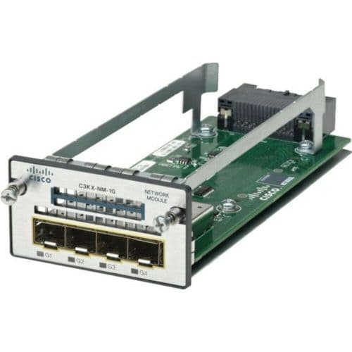 Cisco C3KX-NM-1G Network Module 4x1Gb Ports Catalyst 3750X/3560X Series Switches