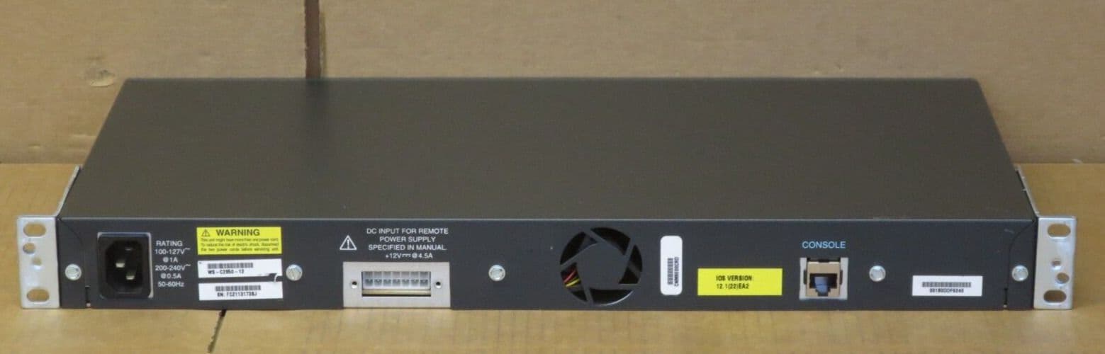 Cisco Catalyst 2950 WS-C2950-12 12-Port 10/100 Fast Ethernet 1U Switch ...