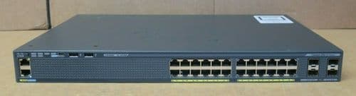 Cisco Catalyst 2960-X 24x 1GbE + 4x 1Gb SFP Port Network Switch WS-C2960X-24TS-L