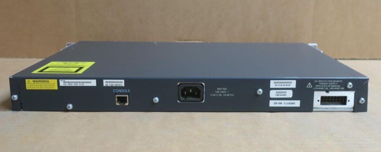 Ciscosystem Catalyst3560 PoE-24スイッチC3560 Amazon.com: Cisco WS-C3560-8PC-S 3560 8-PORT Poe Catalyst