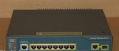 Cisco Catalyst 3560 WS-C3560-8PC-S 8-Port PoE Power Over Ethernet Switch