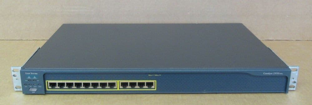 Cisco Catalyst C2950 WS-C2950-12 12-Port Fast Ethernet 1U Rackmount Switch