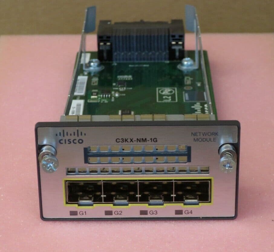 Catalyst Sfp Module Cisco Catalyst C3KX-NM-1G CAT3K-X Quad Port GbE SFP Network Module 73 ...