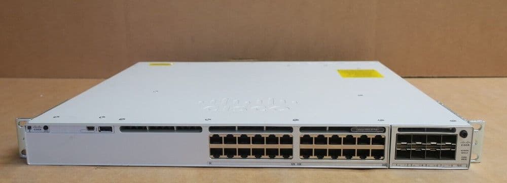 Cisco Catalyst C9300-24PE- 24x 1GbE PoE Switch 8x 10GE SFP C9300-NM-8X ...