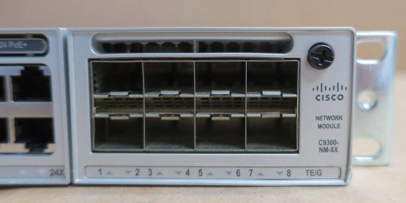 Cisco Catalyst C9300-24PE- 24x 1GbE PoE Switch 8x 10GE SFP C9300-NM-8X ...