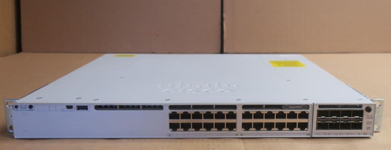 9300 Cisco Catalyst C9300-24T-A 9300 24x 1GbE RJ45 C9300-NM-8X 1U Managed Switch