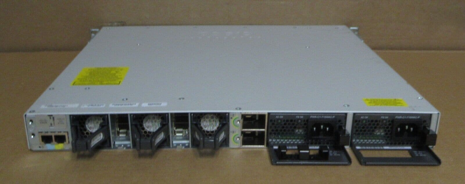 C9300 Switch Rear Cisco Catalyst C9300-48P-E 48-Port PoE L3 RJ-45 Network Switch C9300-NM-8X
