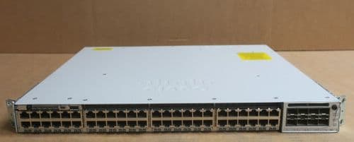 Cisco Catalyst C9300-48P-E 48-Port PoE+ L3 RJ45 Network Switch + C9300-NM-8X