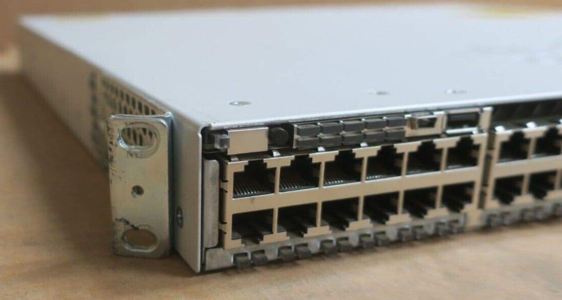 C9300 Switch Rack Slides Cisco Catalyst C9300-48P-E 48-Port PoE L3 RJ45 Network Switch C9300-NM-8X