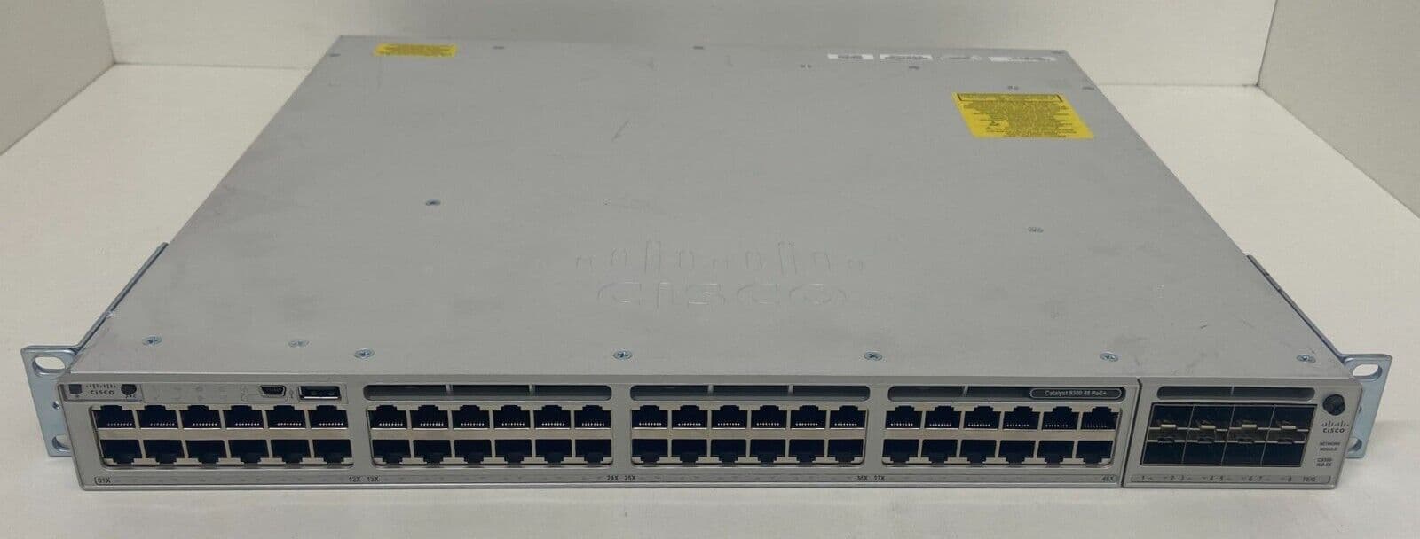 Catalyst Sfp Module Cisco Catalyst C9300-48P-E 48x 1GbE PoE Switch 8x 10GE SFP C9300-NM-8X ...