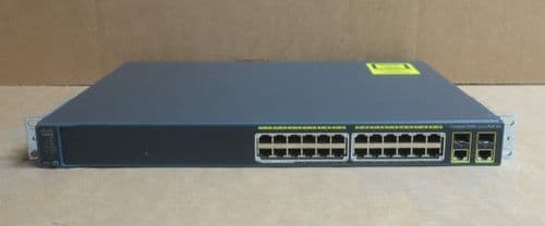 Cisco Catalyst WS-C2960-24PC-L 24x 10/100 PoE + 2x 1GE Combo Port Network Switch