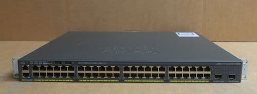 Cisco Catalyst WS-C2960X-48LPD-L 48x 1GE PoE +2x 10G SFP+ Network Switch +Module