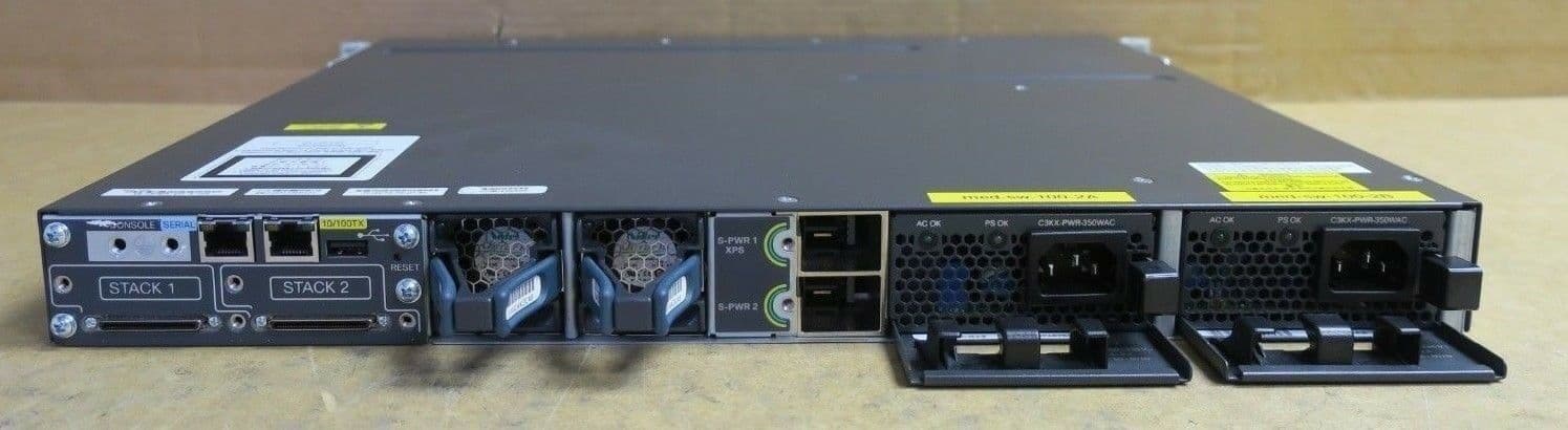 【CCNA、CCNP】2台CISCO Catalyst WS-C3750X Cisco WS-C3750X-48PF-S Catalyst 3750 Series Port Full POE