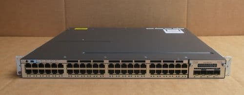 Cisco Catalyst WS-C3750X-48P-L 48x 1GbE RJ45 PoE+ Stackable Switch + C3KX-NM-10G