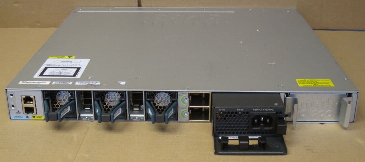 Cisco Catalyst 3850 48U UPoE 2台スタッキングセット Cisco Catalyst WS-C3850-48U-L Stackable Managed 48xPOE