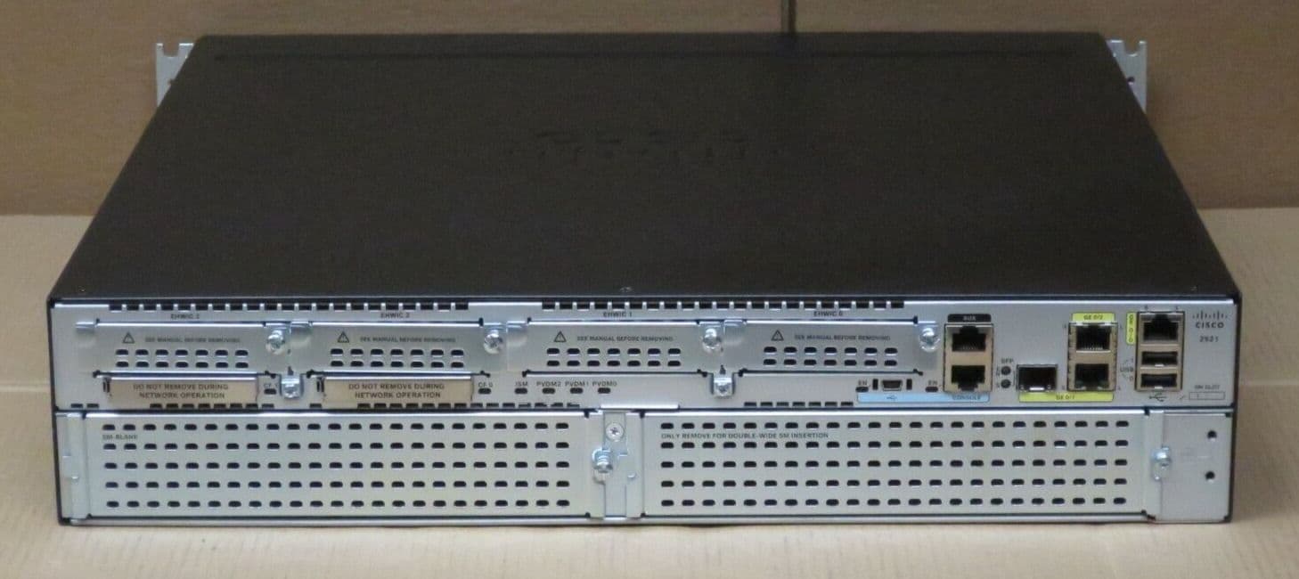 CISCO CISCO2921/K9 2921/K9 - ISR Integrated Services Router 2-Port SFP ...