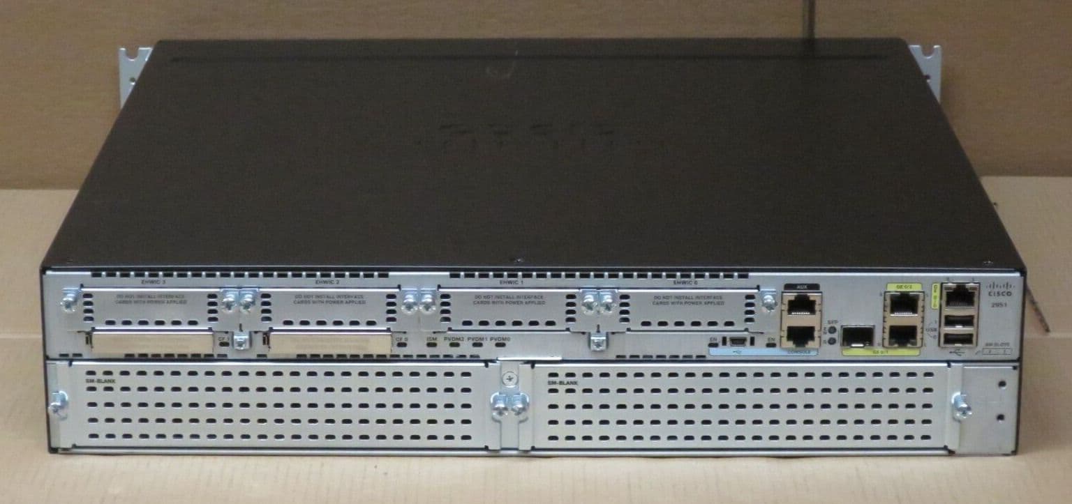CISCO CISCO2951/K9 2951/K9 - ISR Integrated Services Router 2-Port SFP ...