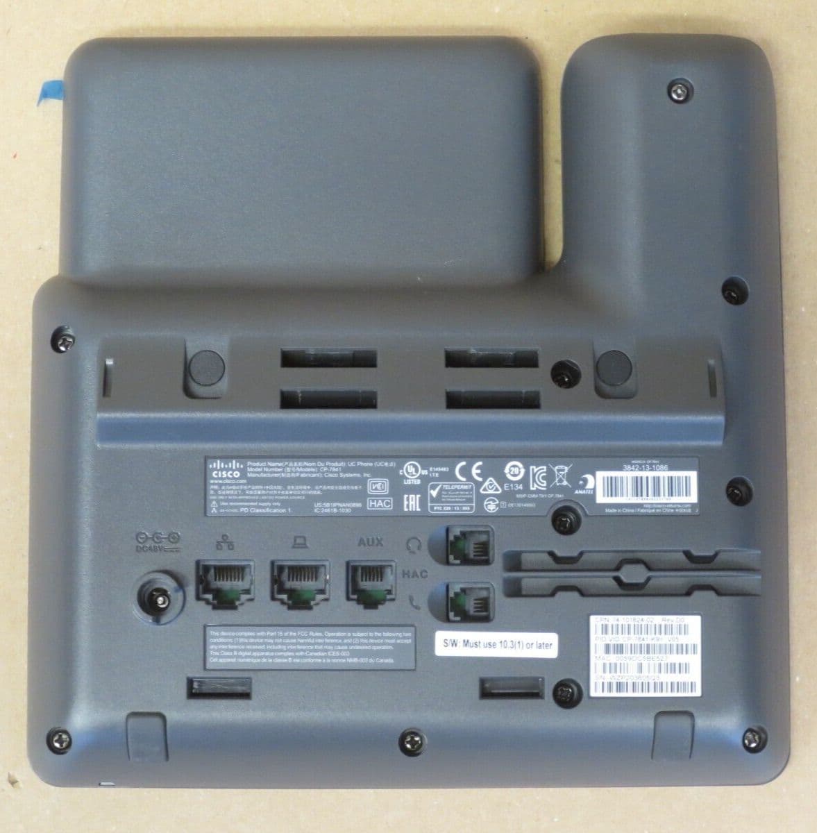 Cisco CP-7841-K9 Unfied IP UC Phone 7841 VoIP Business Telephone Charcoal