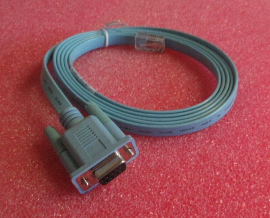 Cisco DB9 to RJ45 6ft Flat Ribbon Roll-Over Networking Cable 74-3080-01