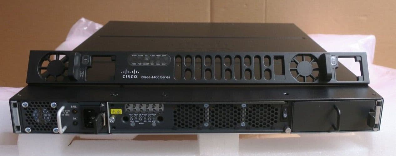 Cisco 4431 Router Rear Cisco ISR 4431 1U Integrated Services Router ISR4431/K9 3x NIM Slot 1x ...