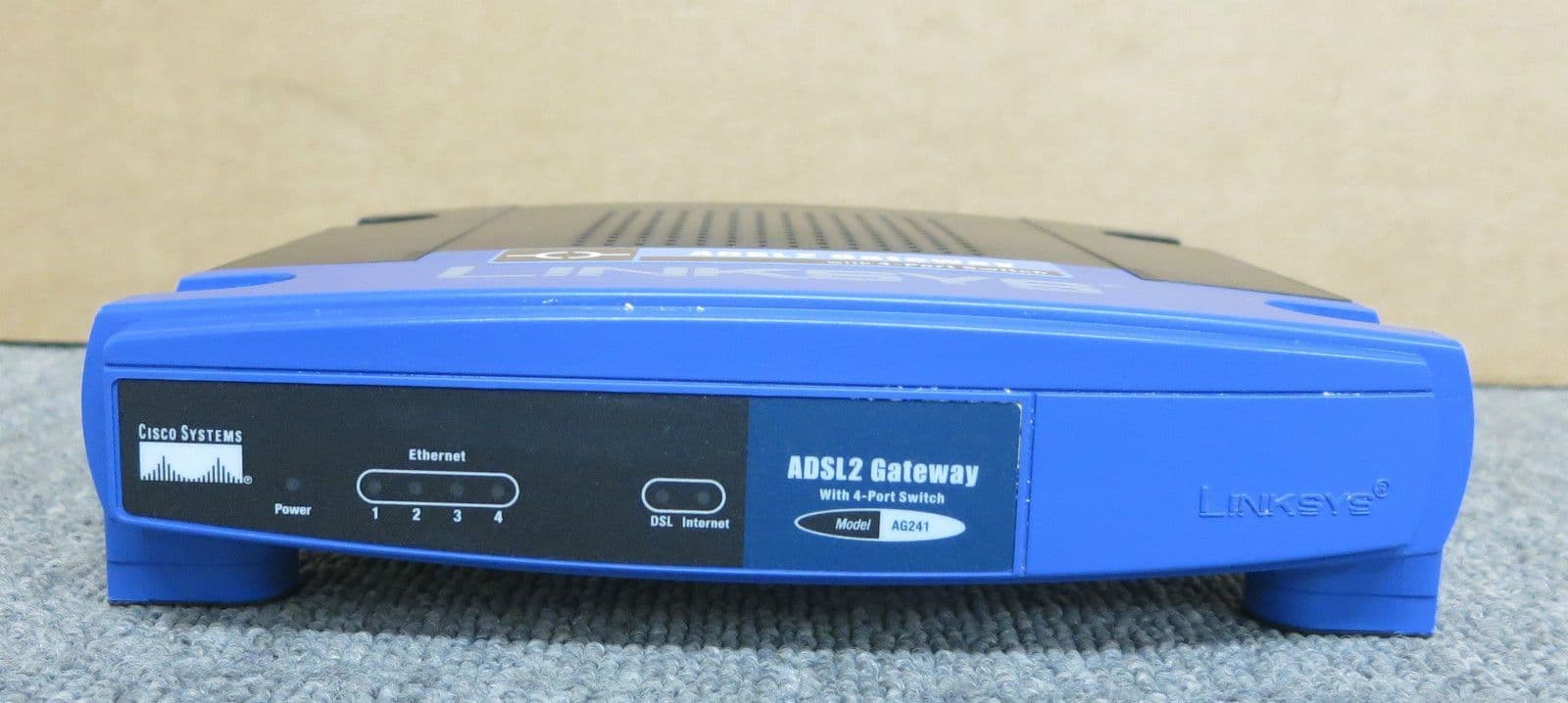 Cisco Linksys AG241 v2 ADSL2 Modem Router With 4 Port Switch - No AC ...