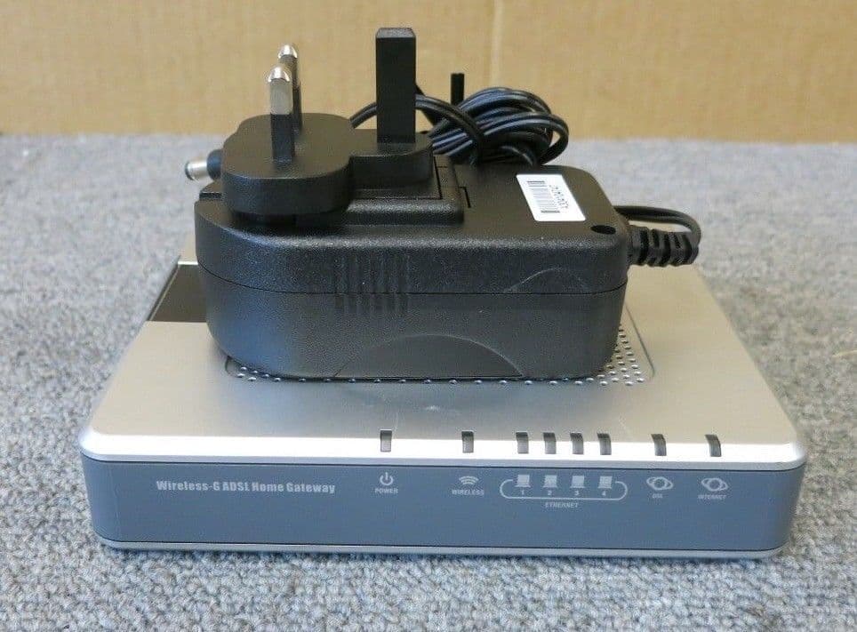 Cisco Linksys WAG254G 4 Port Wireless G ADSL Access Point Modem Router ...