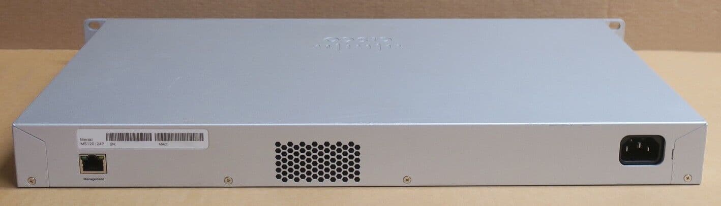 Cisco Meraki MS120-24P 24ポート PoE Cisco Meraki MS120-24P 24x 1GbE PoE 4x 1GbE SFP 1U Managed