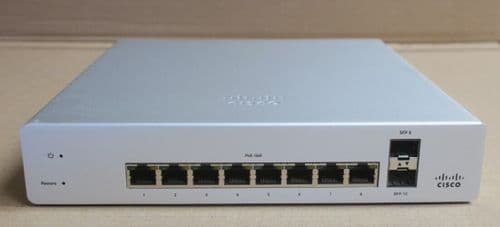 Cisco Meraki MS220-8P 8x 1GbE PoE+ + 2x 1G SFP Cloud Managed L2 Switch UNCLAIMED