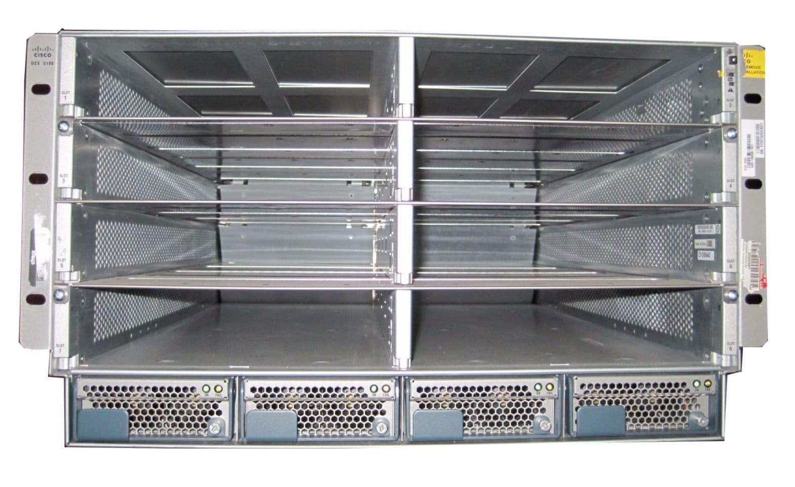 Cisco N20C6508 UCS 5108 Blade Server Chassis w/4xPSU/8xFAN/2xFabric