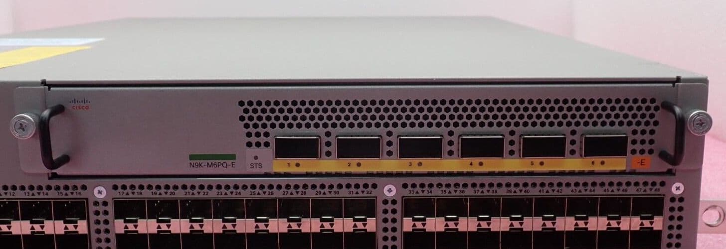 Cisco Nexus 9396PX N9K-C9396PX 48x 1/10GE SFP N9K-M6PQ-E 6x 40GE