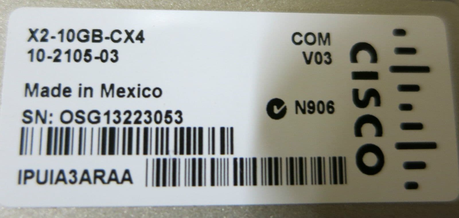 Cisco Original X210GBCX4 10GBase X2 Optical Transceiver Module 10210503