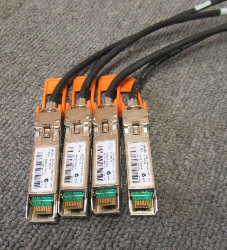 Cisco QSFP-4SFP10G-CU3M 37-1320-02 QSFP To 4x SFP 10G 3M Passive Copper ...