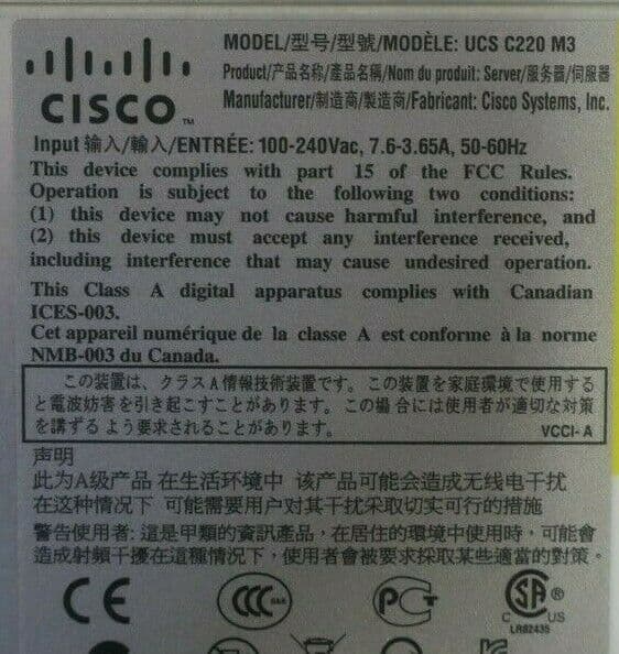 Cisco Secure Network Server 3495 SNS-3495-K9 2x E5-2609 32GB Ram 2x ...