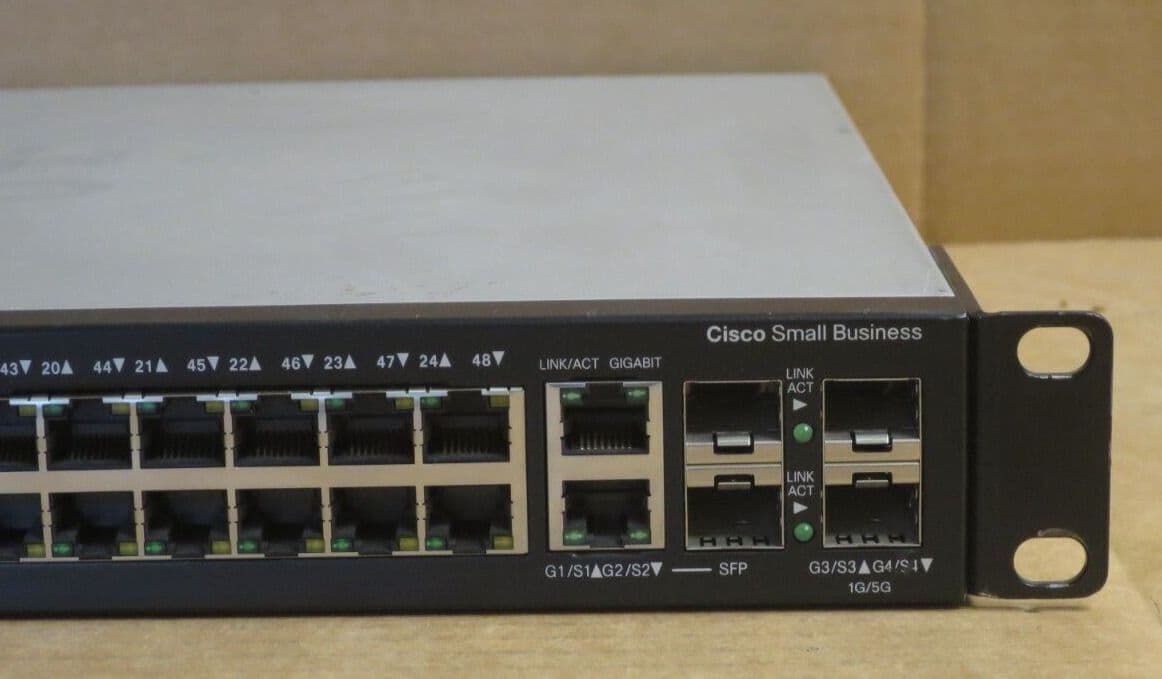 Cisco SF500-48P 48 Port PoE 10/100 2x SFP Port Stackable Managed Switch