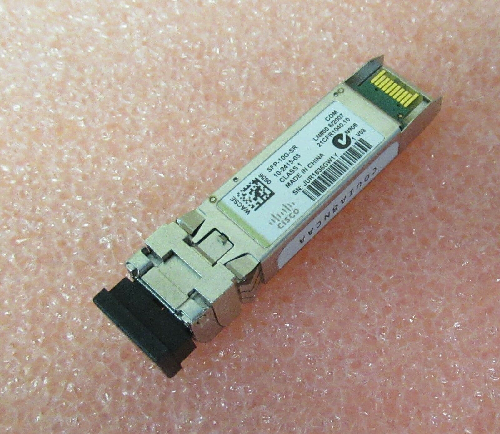 Cisco SFP10GSR 10GBaseSR 850nm Fibre Optic SFP Transceiver Module 10241503
