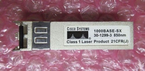 Cisco SFPGLCXMMST 1000Base-SX SFP Fibre Channel Transceiver Module 30-1299-3