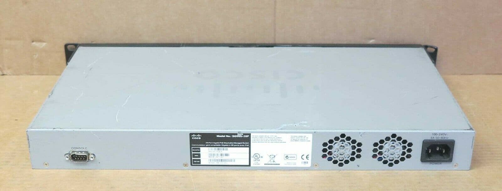 Cisco SG500-28P-K9 28-Port PoE Managed L3 Gigabit Ethernet Switch 2x ...