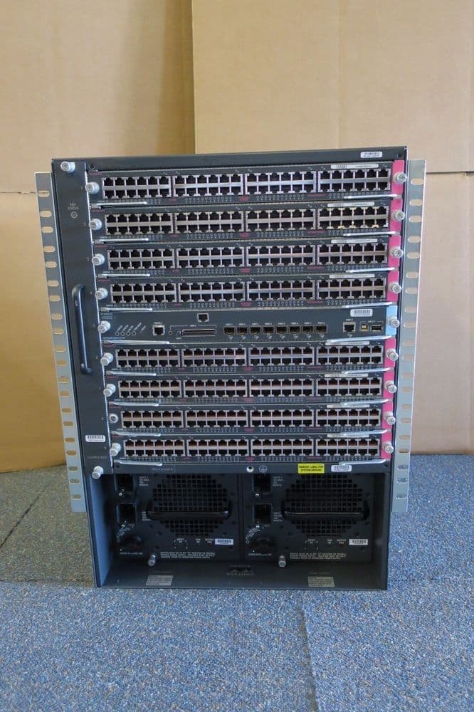 Cisco System Catalyst WS-C6509-E Modular Switch WS-X6148-RJ-45 ...