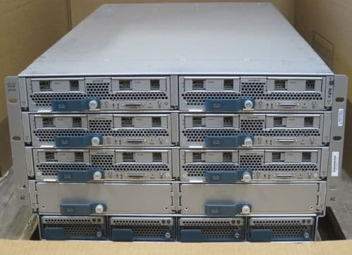 Cisco UCS 5108 8 Slot Blade Chassis 6x B200-M3 10x E5-2650v2 2x E5-2660v2 1280GB
