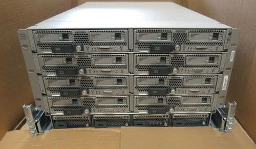 Cisco UCS 5108 + 8 x B200 M4 Blade Servers 16x Intel E5-2660v3 10-Core 1024GB