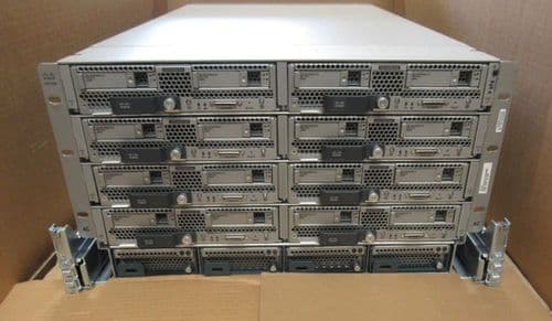 Cisco UCS 5108 + 8 x B200 M4 Blade Servers 8 E5-2660v3 10-Core 512GB 16x240 SSD