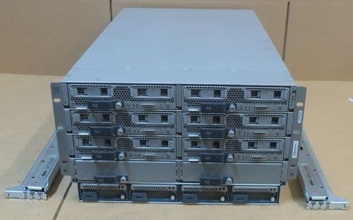 Cisco UCS 5108 Chassis + 6x B200 M4 Blade Servers 12x 12C E5-2670v3 2560GB RAM