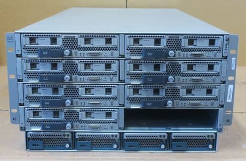 Cisco UCS 5108 Chassis +7x B200 M4 2x E5-2600v3/v4 CPU 24-DIMM CTO Blade Servers