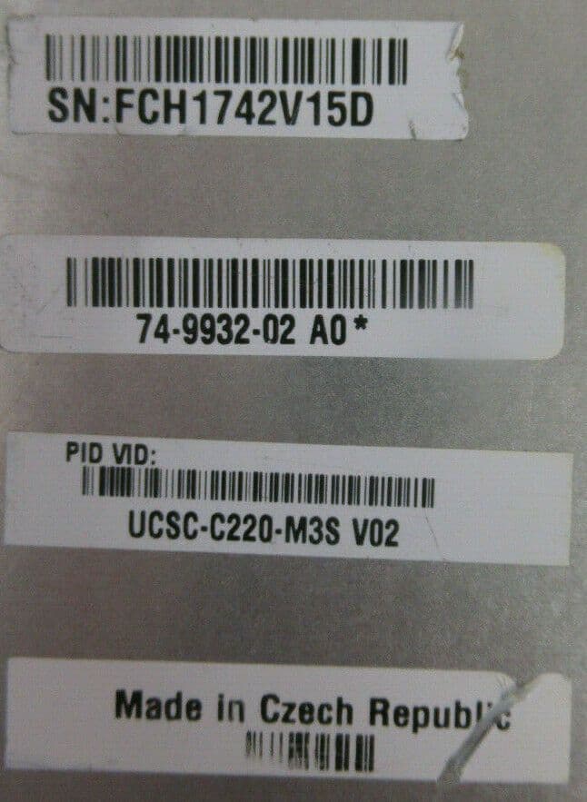 Cisco UCS C220 M3 2x E5-2643 3 3GHz 64GB RAM 2 4TB 15k RAID 9271