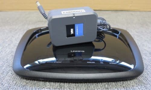 Cisco WAG120N Linksys Desktop 4 Port Wireless-N Home ADSL2+ Modem Router