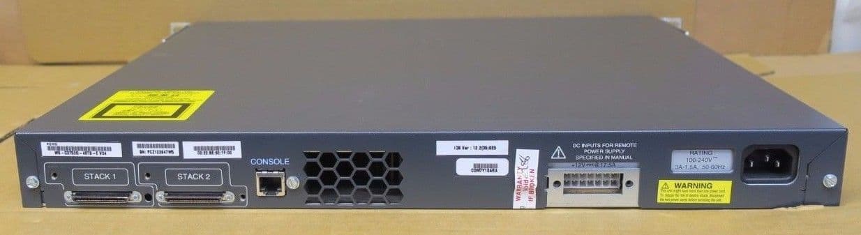 Cisco WS-C3550-48-SMI 3550 48x 10/100 2x 1000Base-X Port 1U Ethernet Switch