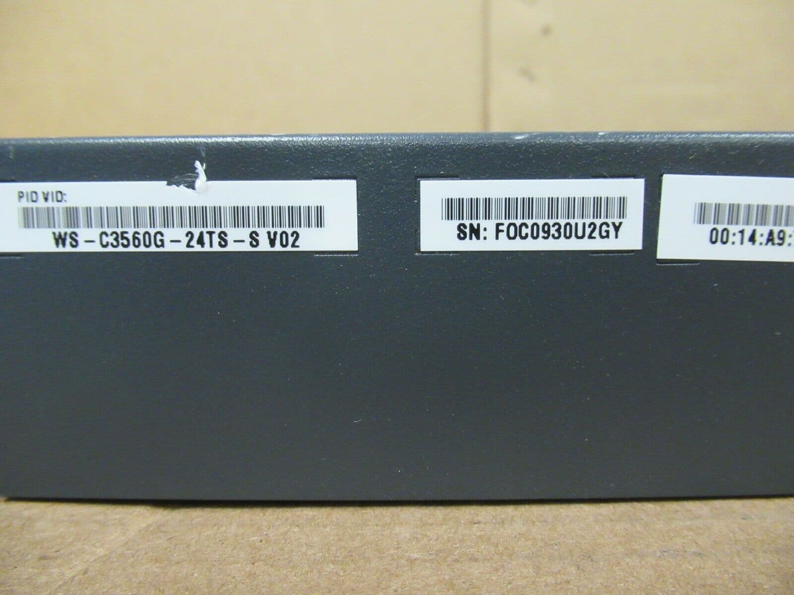 Cisco Catalyst 3560 V2 – 24ts – Conmutador – L3 – Gestionado – 24 X 10/100 + 2 X SFP – Montaje En Rack