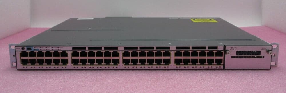 Power Rack Cisco Cisco WS-C3750X-48PF-S 48-Port 1GbE RJ-45 L3 PoE Rack Mount Managed 1U ...