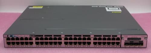 Cisco WS-C3750X-48T-L 48-Port 1GbE L3 Managed 1U Switch + 4x 10G SFP C3KX-NM-10G