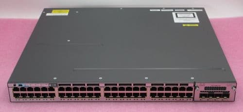 Cisco WS-C3750X-48T-L 48-Port 1GbE L3 Managed 1U Switch + 4x 10G SFP C3KX-NM-10G - 405591679472